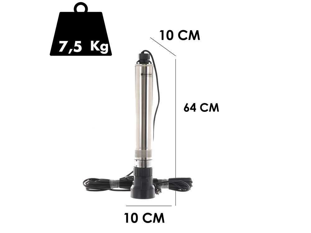 Tauchpumpe für Brunnen Gardena 5500/5 Inox- für klares Wasser - 850 W – Bild 4